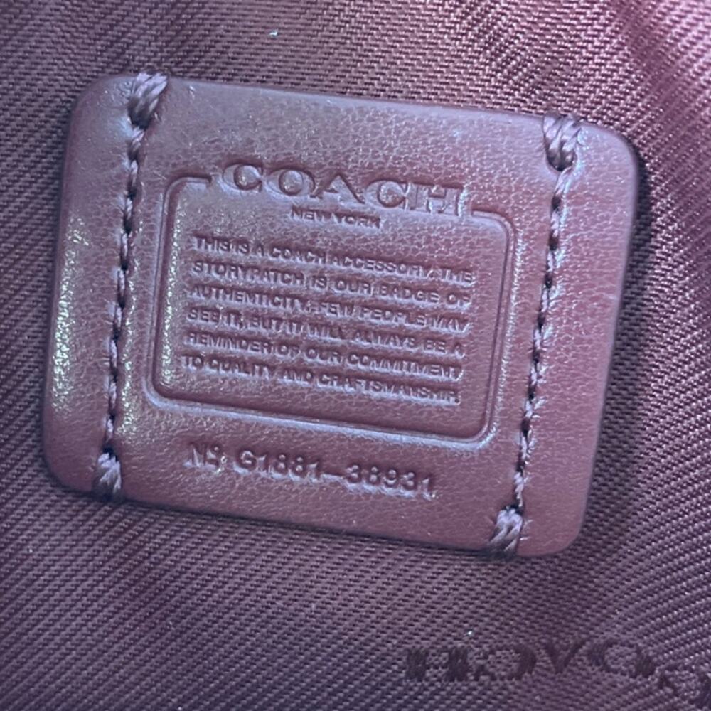 COACH SADIE 38931 PINK-NUDE LEATHER CROSSBODY, WRISTLET BAG - Picture 16 of 16